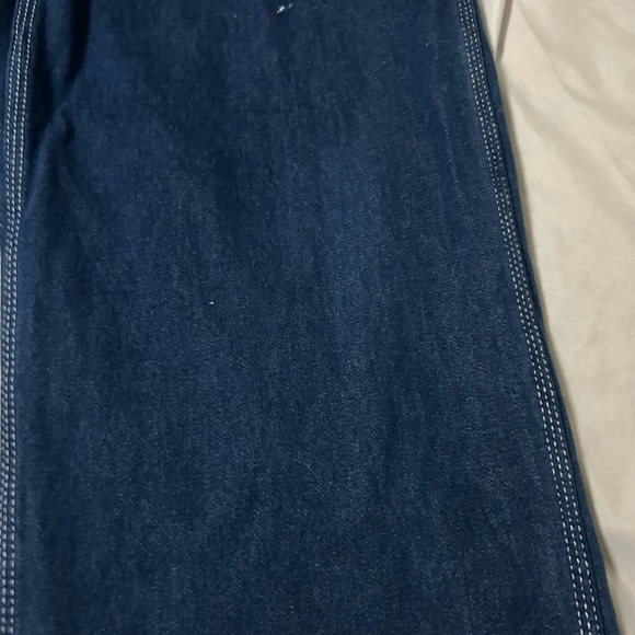 Liberty Bib Overalls Men’s 40x30 Blue Denim Baggy Workwear Carpenter Jeans - Picture 3 of 13